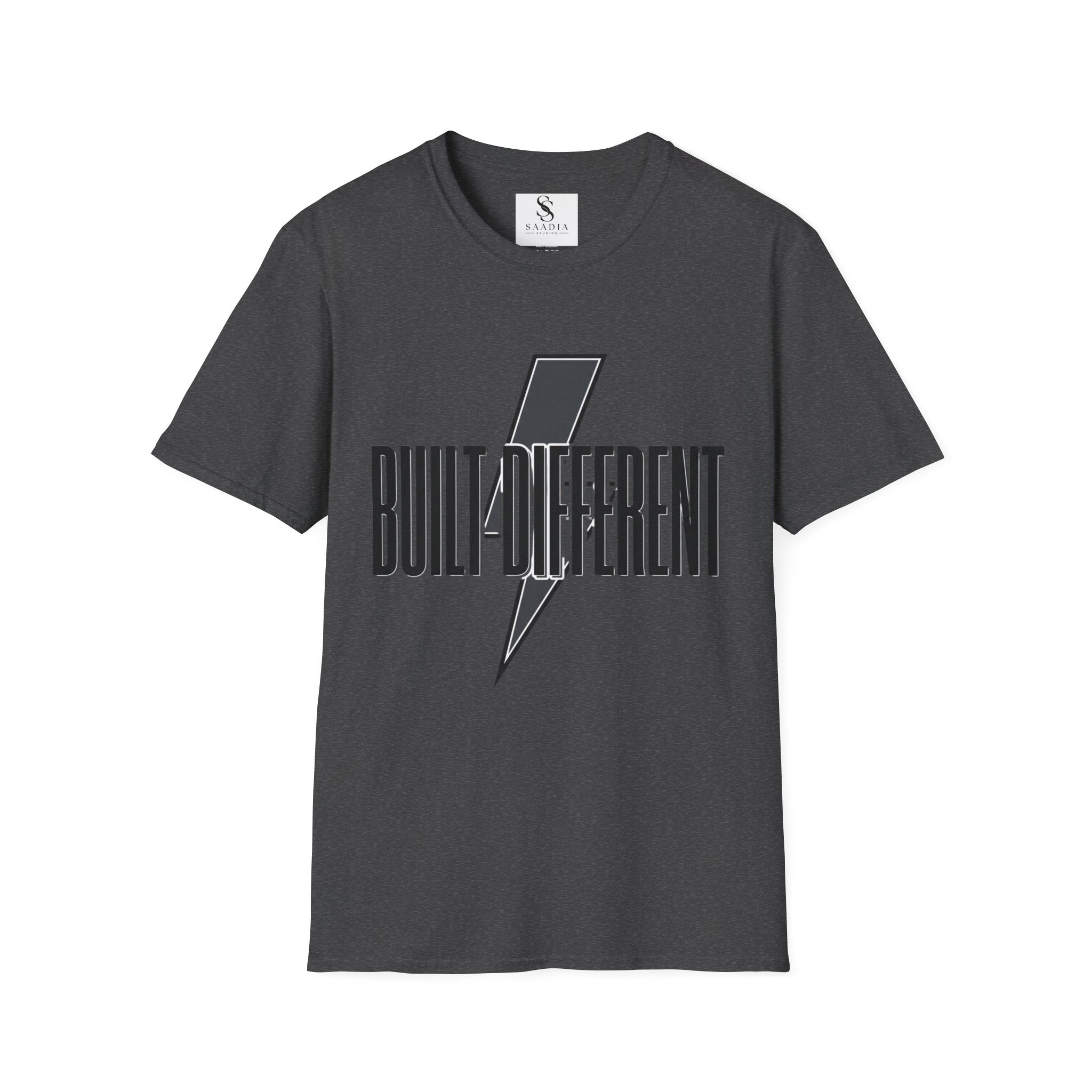 Built Different Lightning Bolt T‑Shirt — Inspirational Graphic Tee