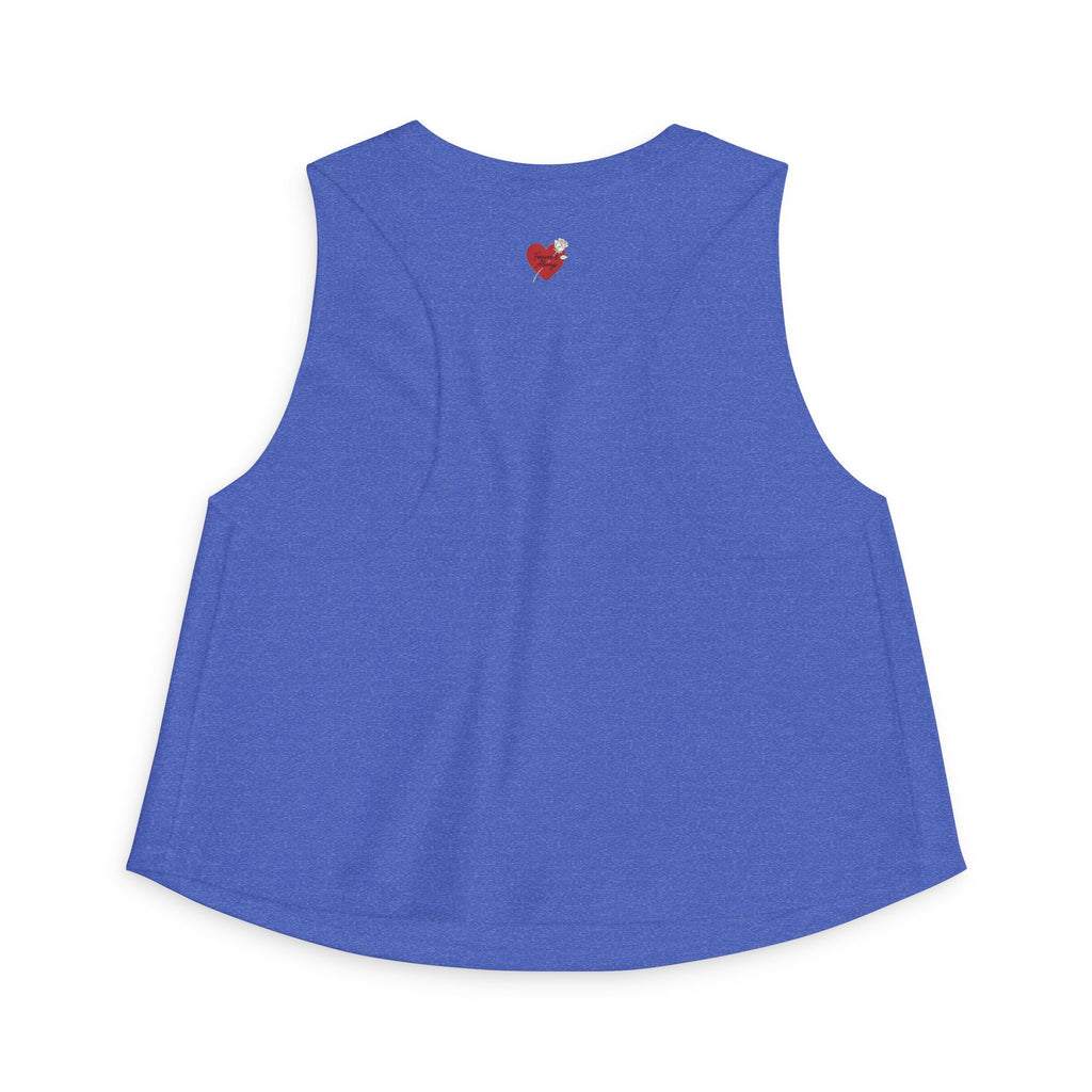 Heart Sunset Crop Top — Retro Beach Love Tank
