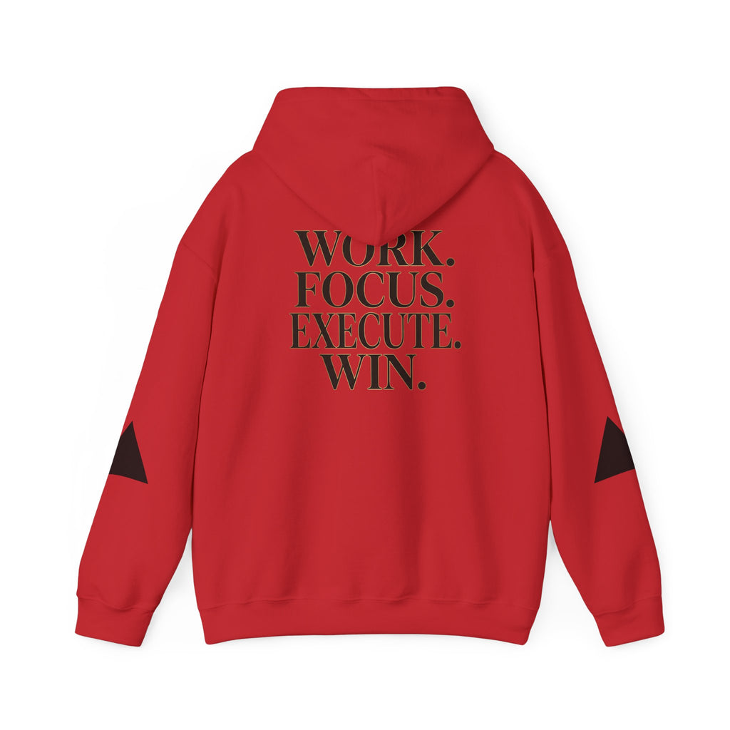 Success Is Earned Hoodie — Work. Focus. Execute. Win. Motivational Pullover