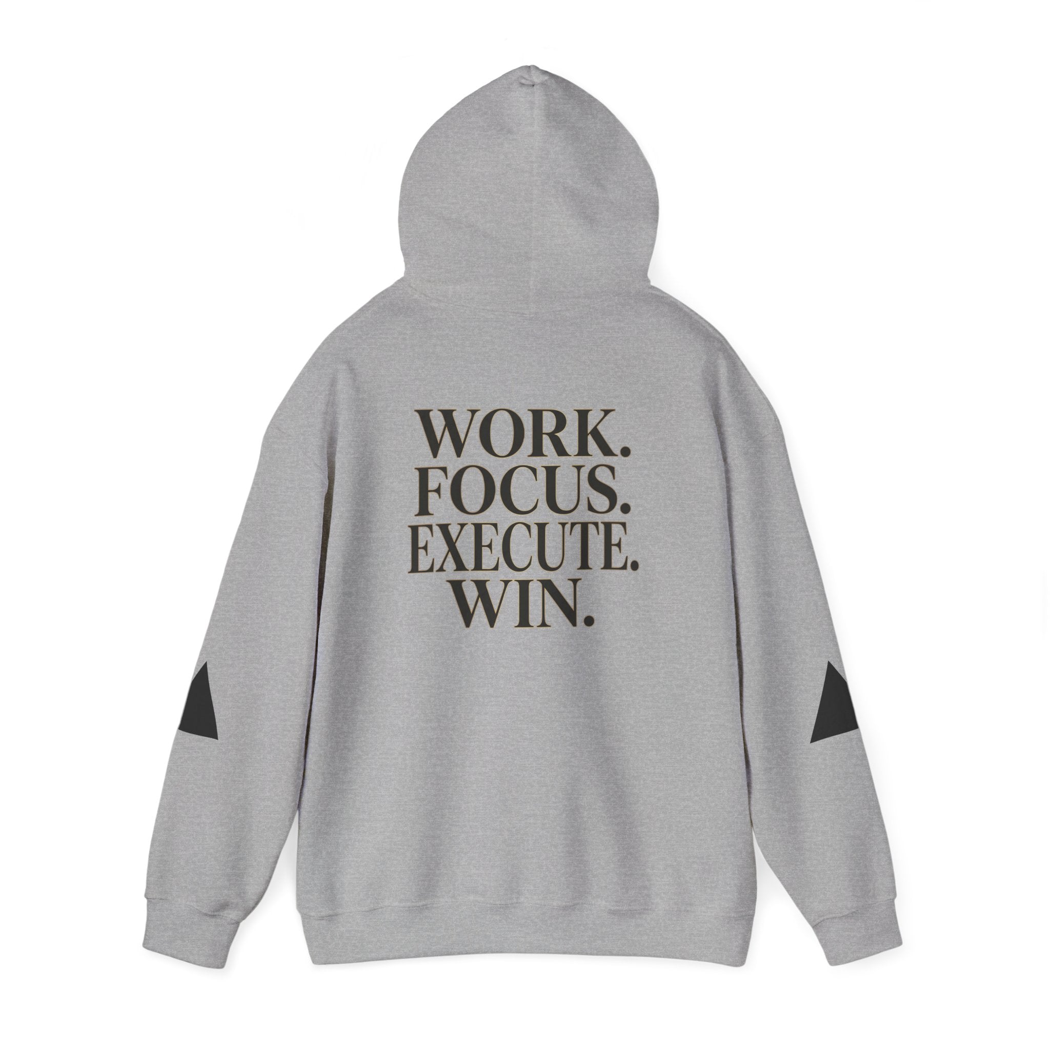 Success Is Earned Hoodie — Work. Focus. Execute. Win. Motivational Pullover