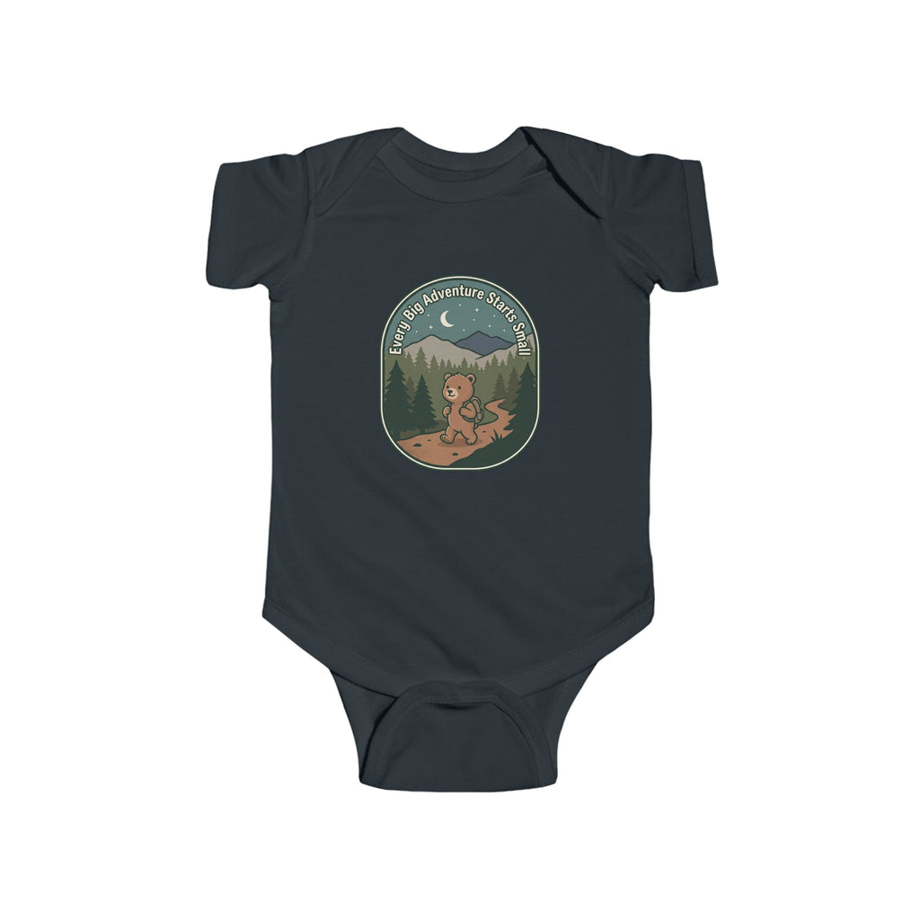 Bear Patch Baby Bodysuit — Cute Woodland Infant One-Piece