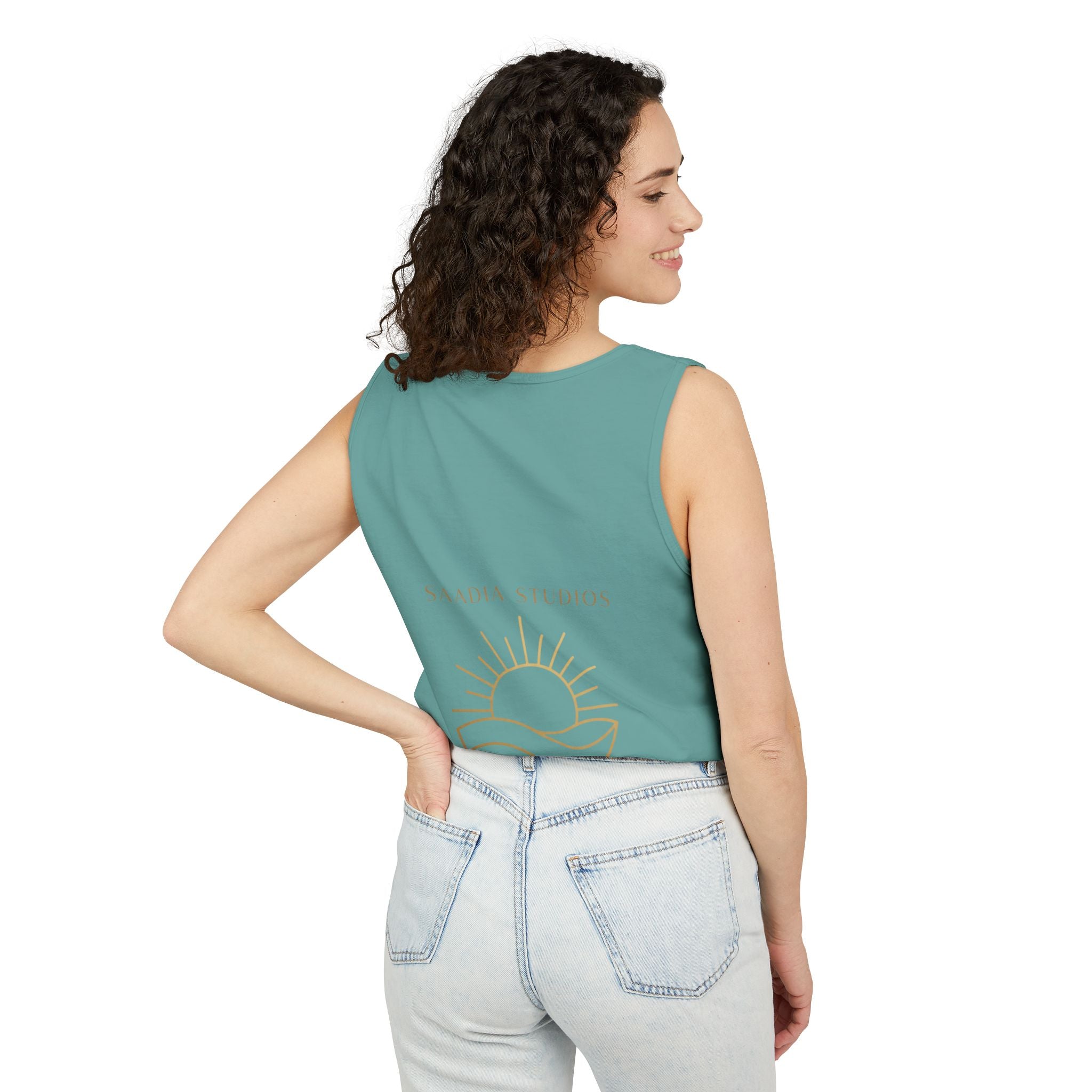 Summer State of Mind Tank Top – 'Good Vibes Only' Beach Graphic