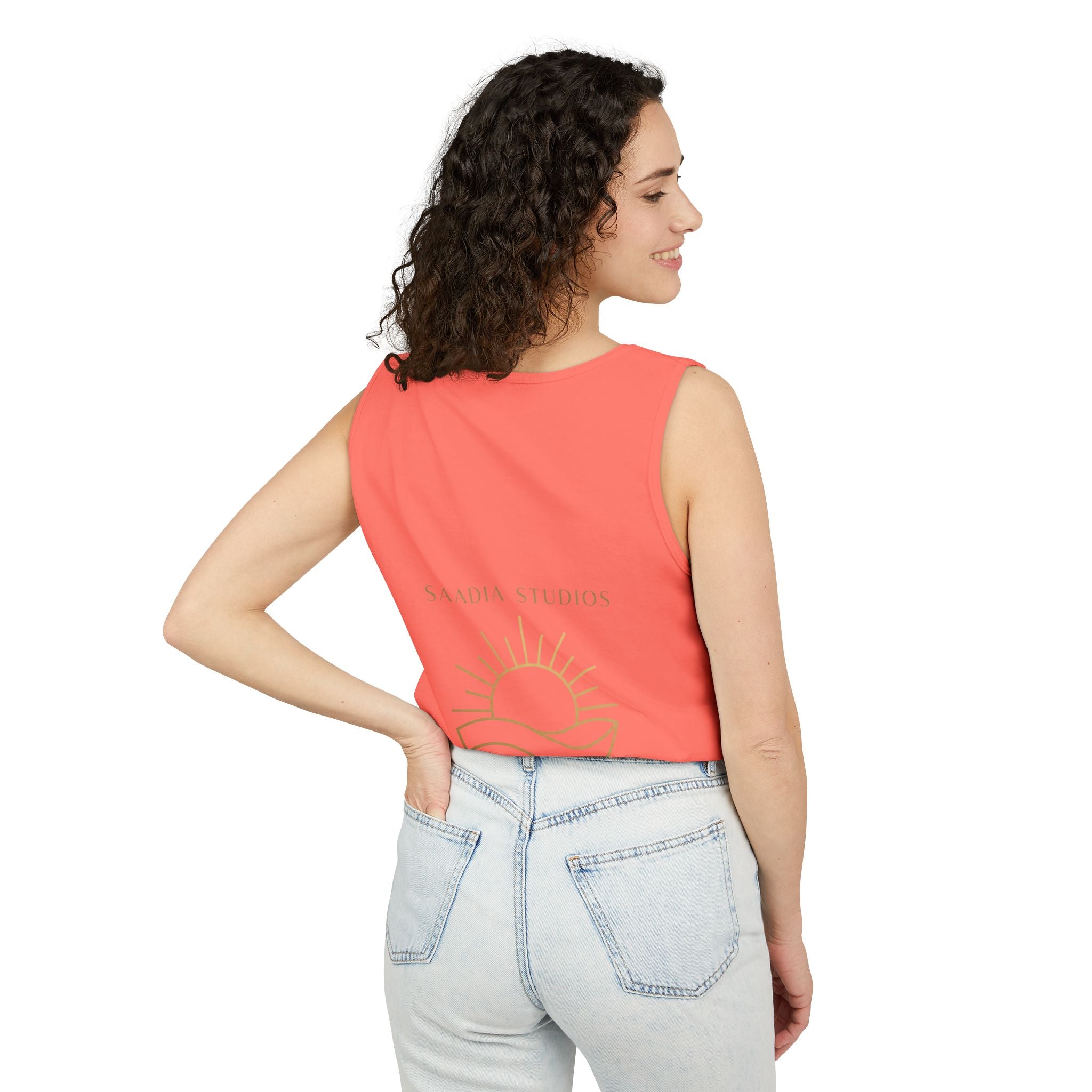 Summer State of Mind Tank Top – 'Good Vibes Only' Beach Graphic