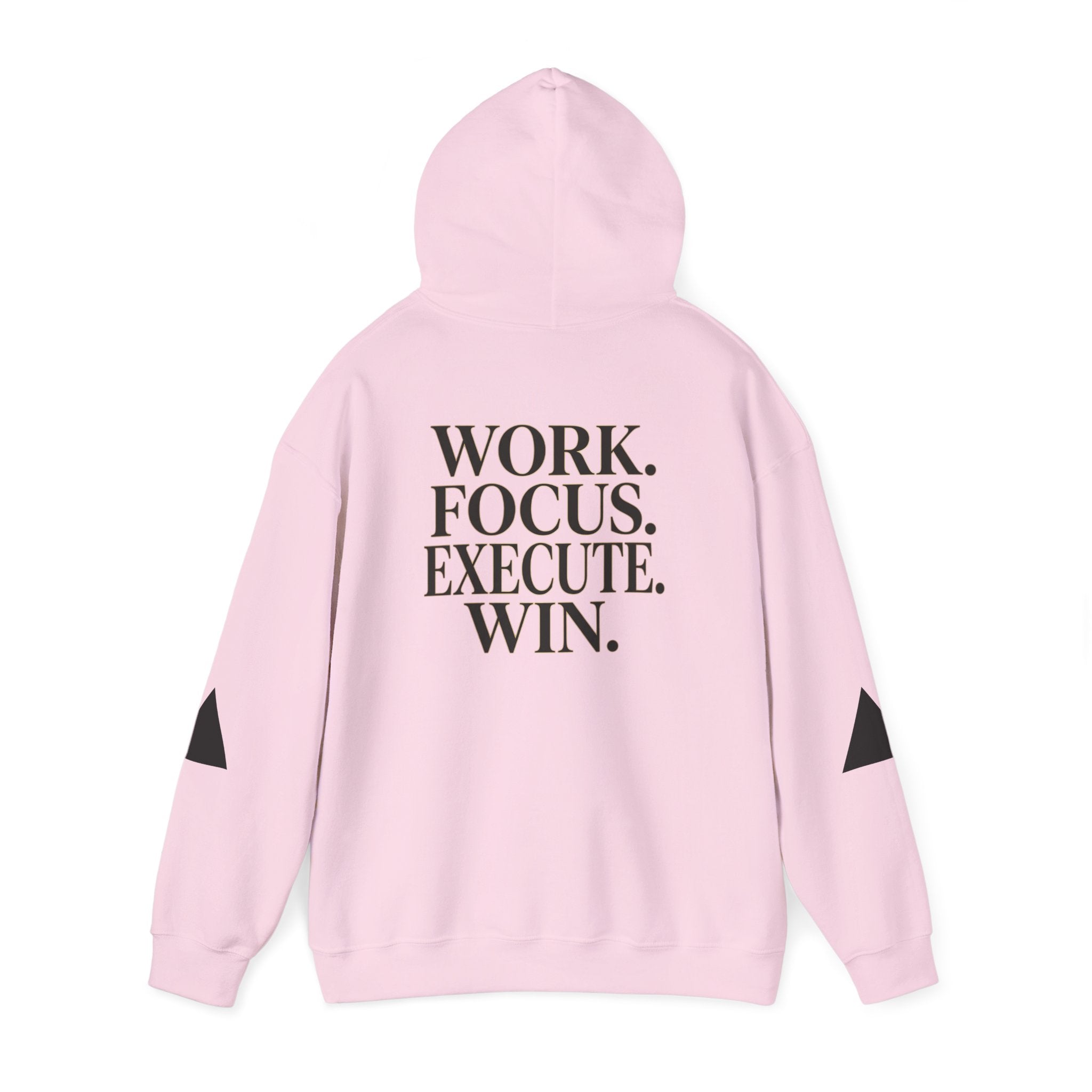 Success Is Earned Hoodie — Work. Focus. Execute. Win. Motivational Pullover