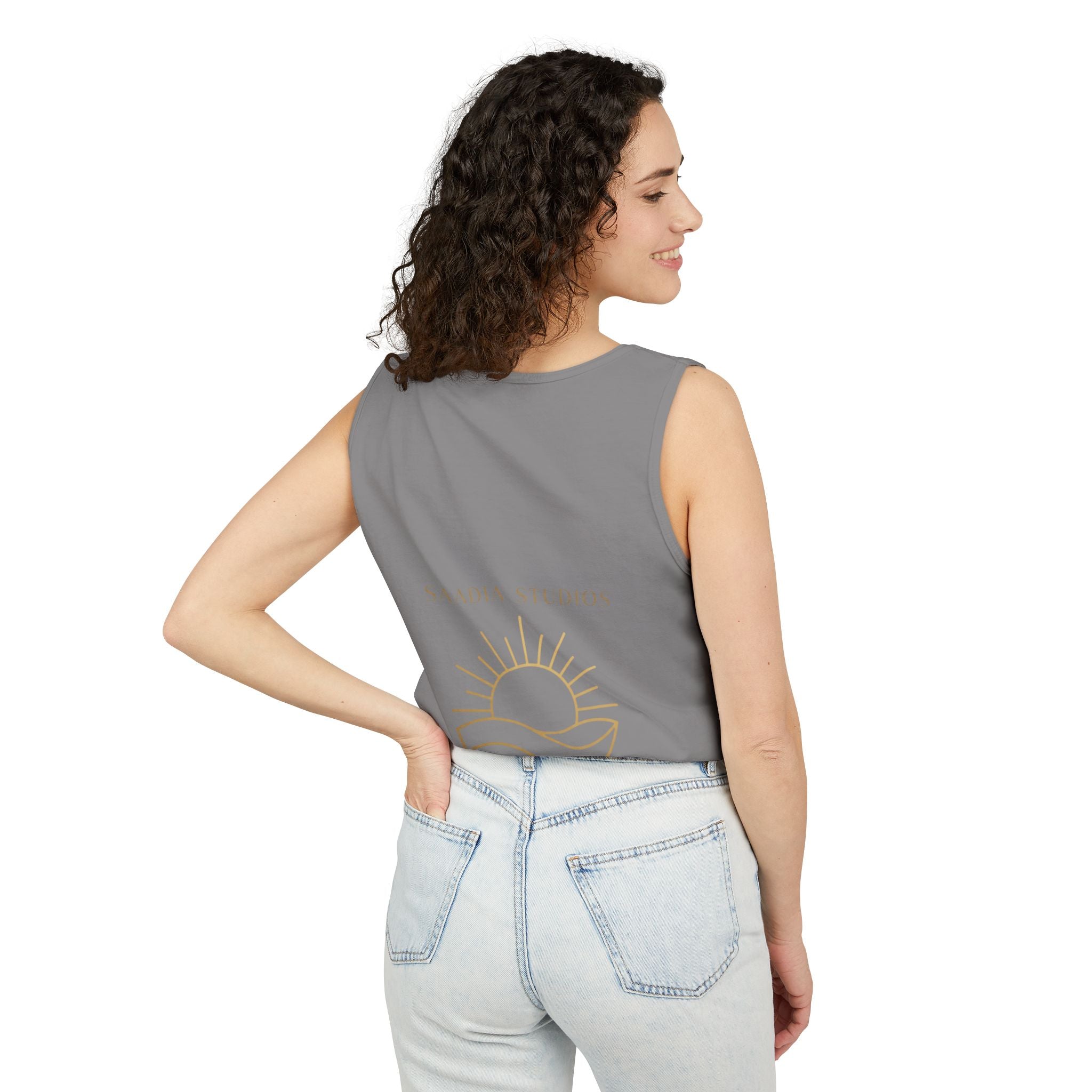 Summer State of Mind Tank Top – 'Good Vibes Only' Beach Graphic