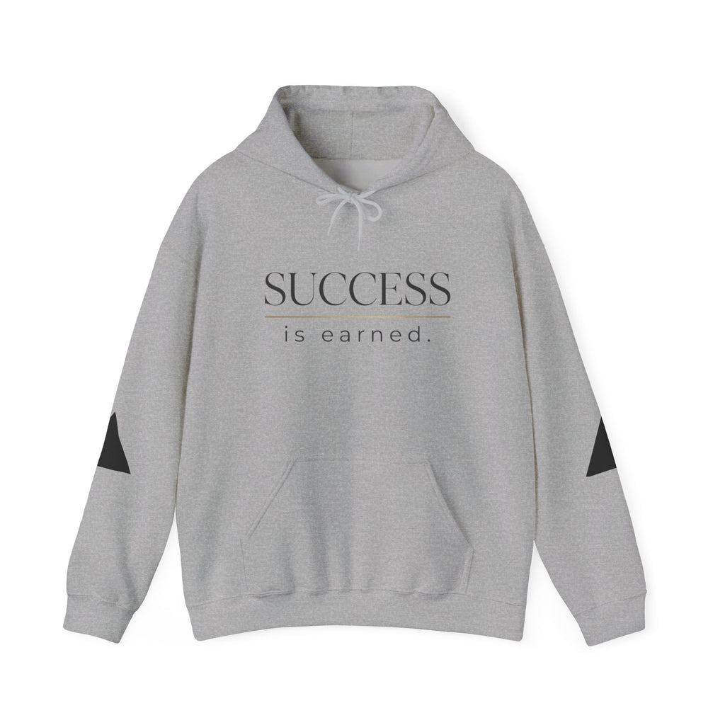 Success Is Earned Hoodie — Work. Focus. Execute. Win. Motivational Pullover
