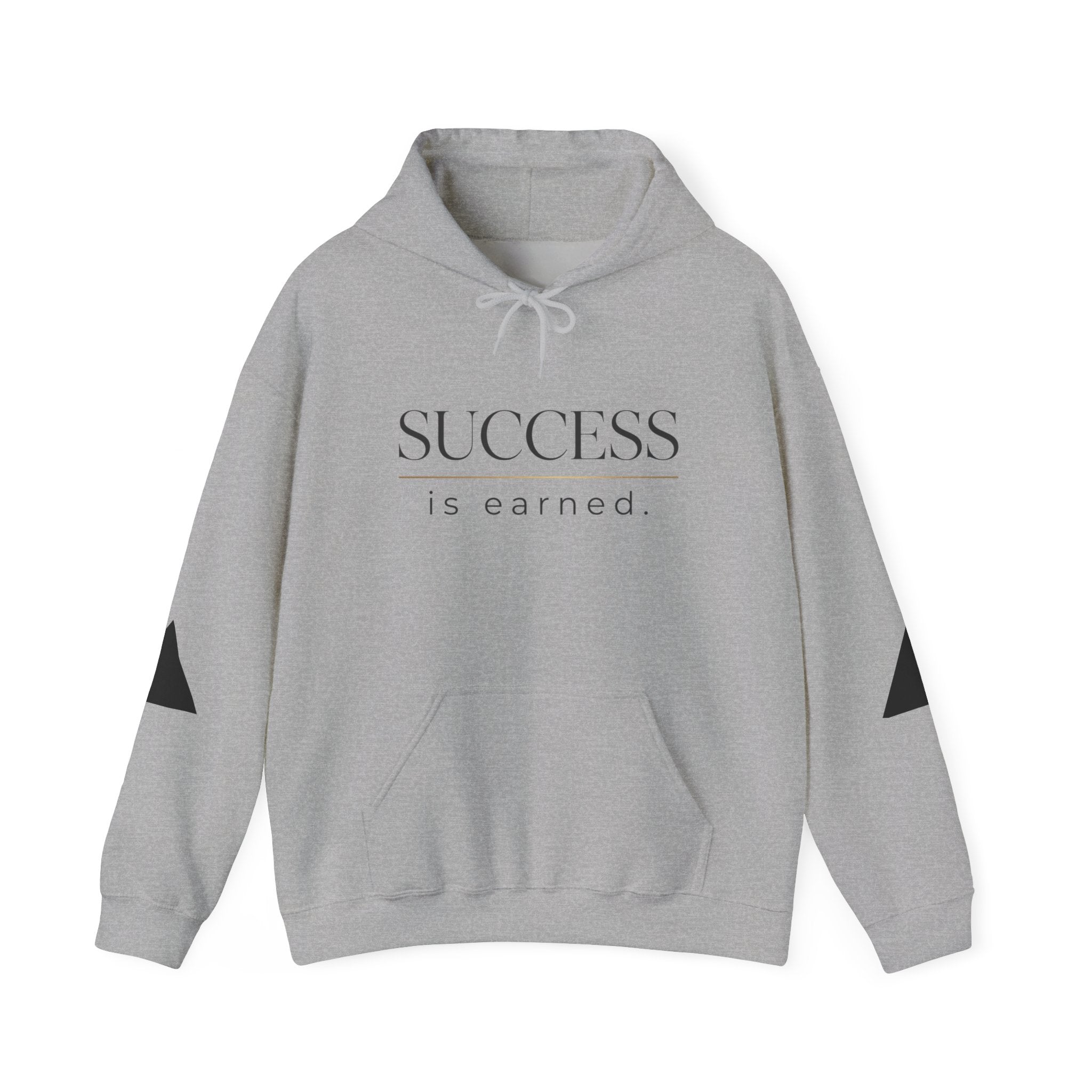 Success Is Earned Hoodie — Work. Focus. Execute. Win. Motivational Pullover
