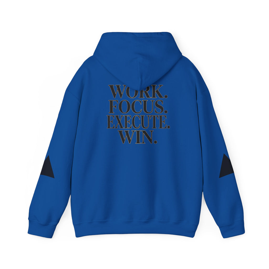 Success Is Earned Hoodie — Work. Focus. Execute. Win. Motivational Pullover