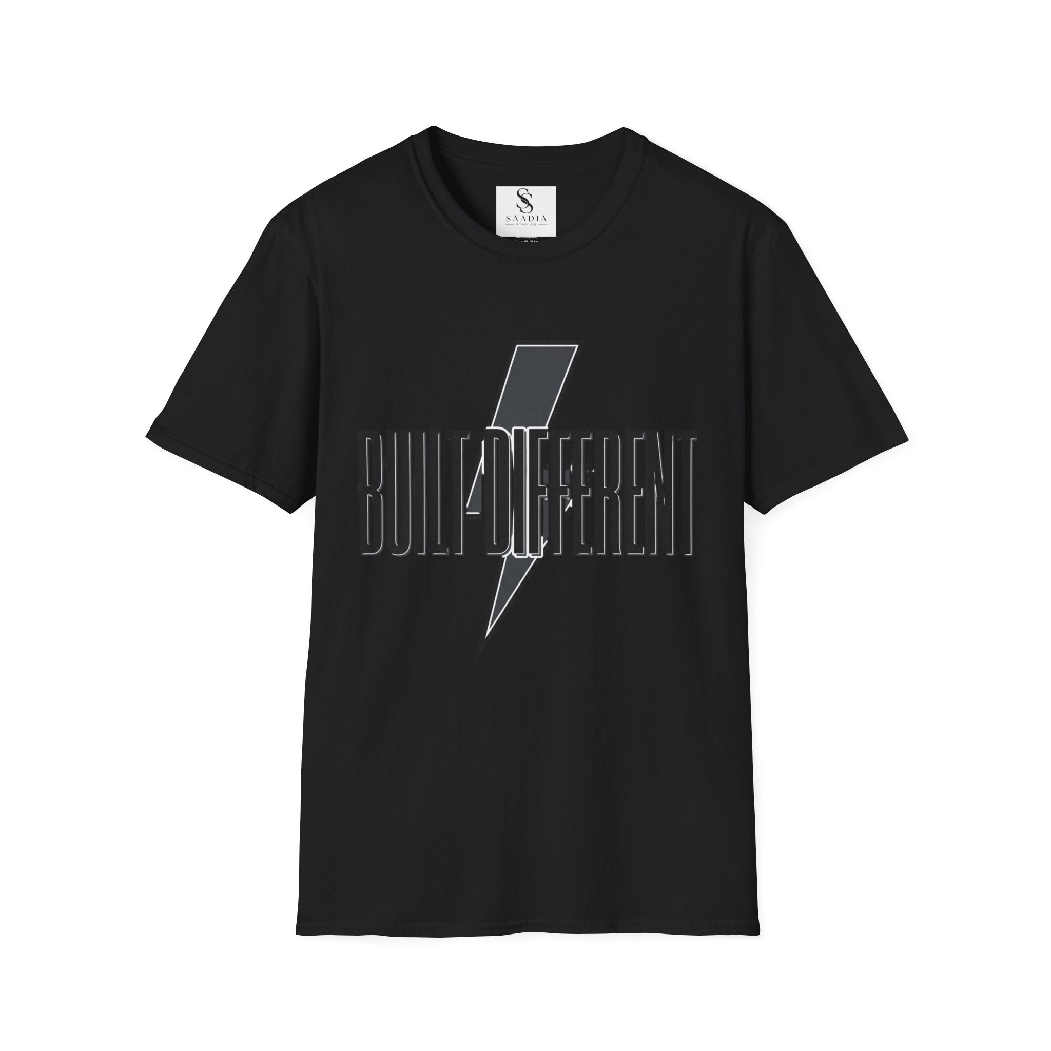 Built Different Lightning Bolt T‑Shirt — Inspirational Graphic Tee