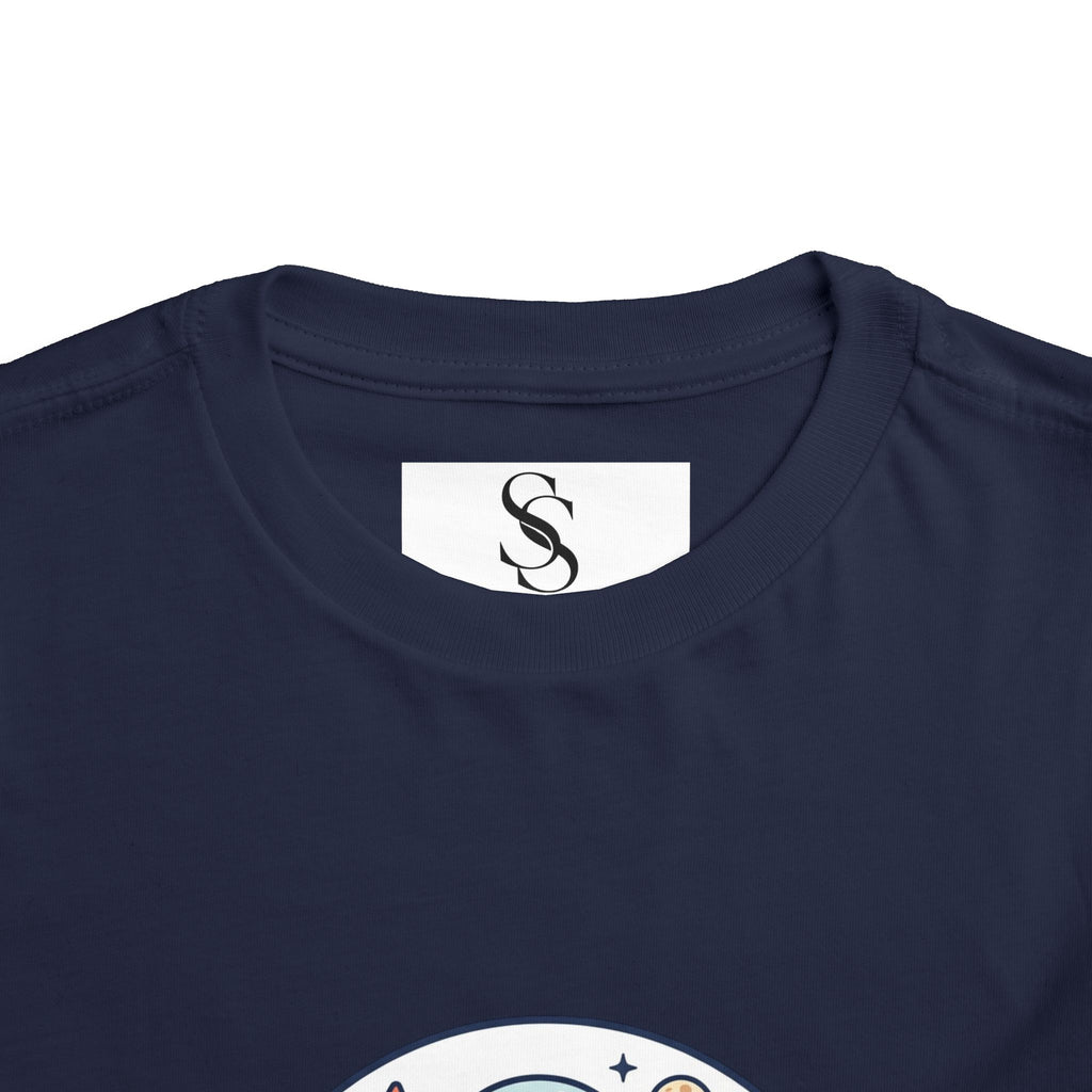 Toddler Tee — 'Dream Big Explore More' Space Bear Rocket Shirt
