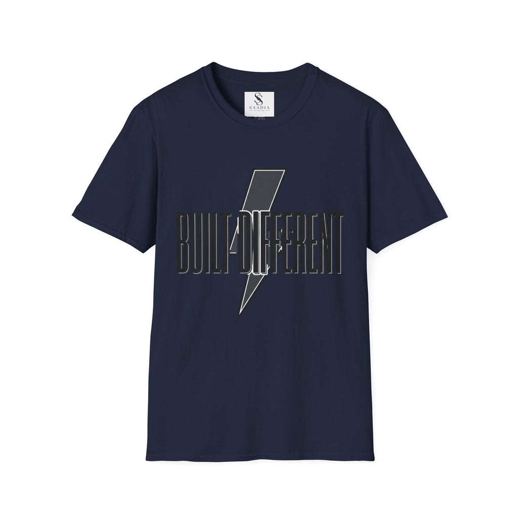 Built Different Lightning Bolt T‑Shirt — Inspirational Graphic Tee