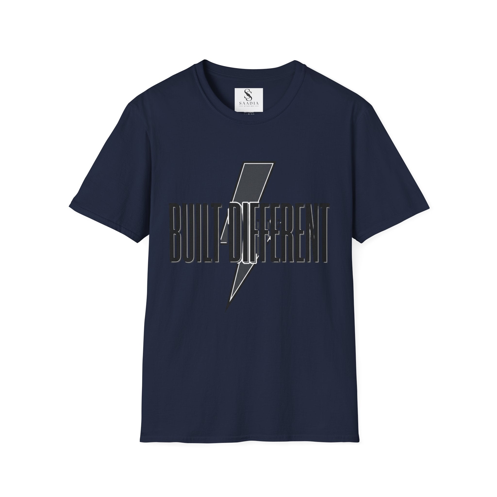 Built Different Lightning Bolt T‑Shirt — Inspirational Graphic Tee