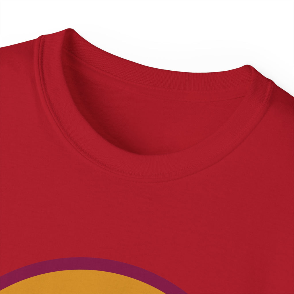T-Shirt — Retro Palm Sunset Surf Tee ("Salt Air, Soft Hearts")
