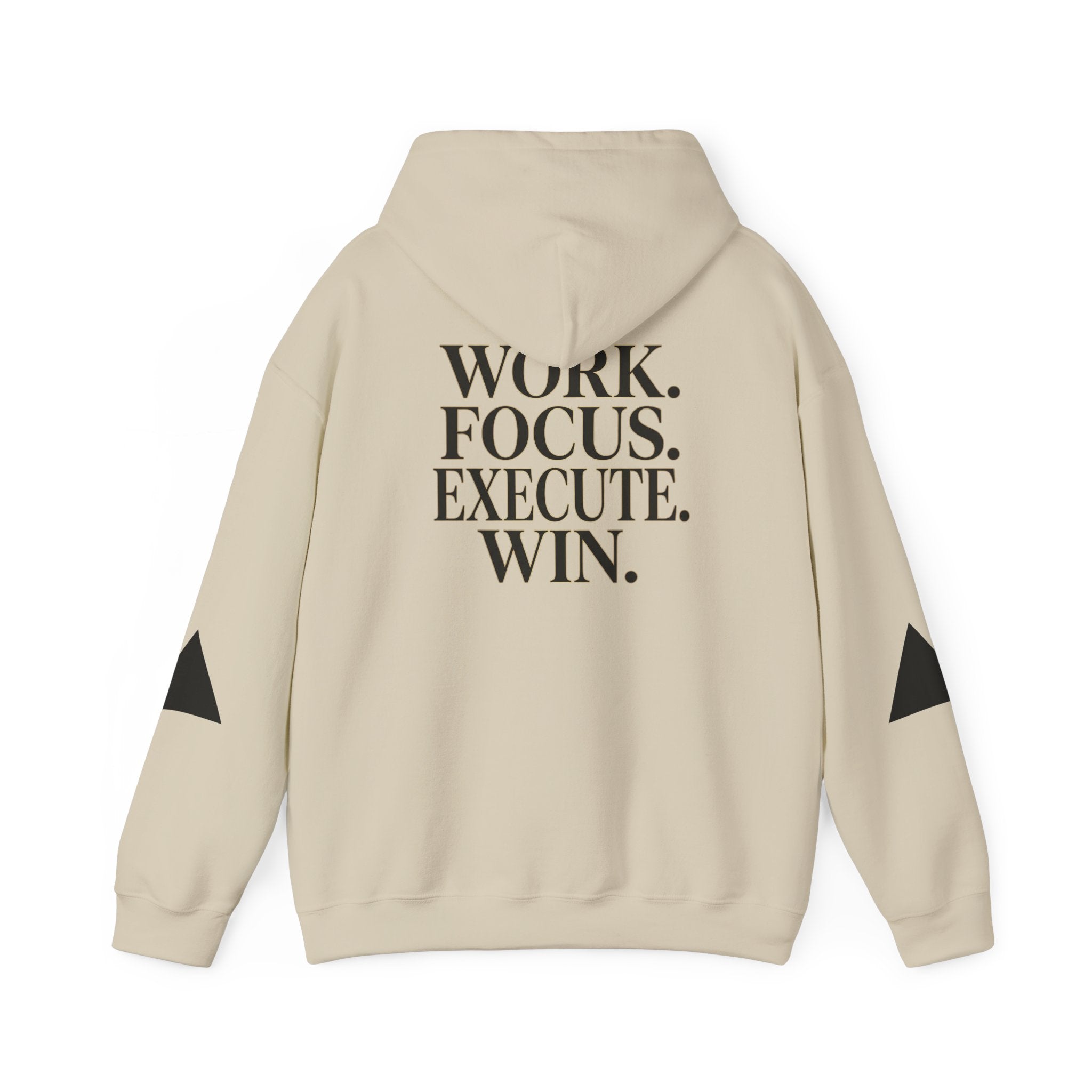 Success Is Earned Hoodie — Work. Focus. Execute. Win. Motivational Pullover